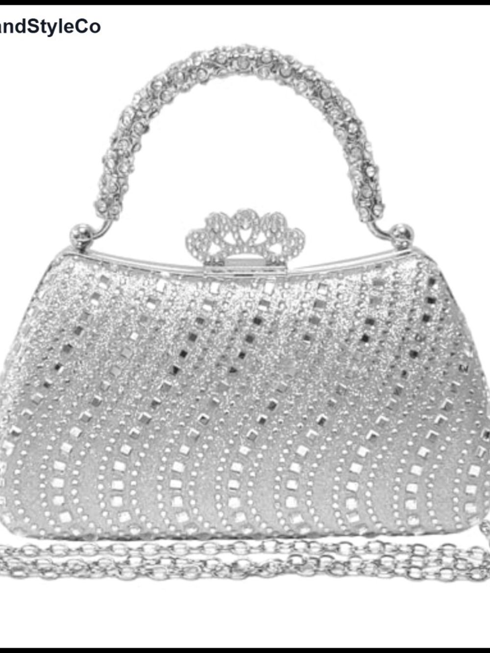 Rhinestone Evening Clutch Purses for Women Sparkly Formal Cocktail Bag